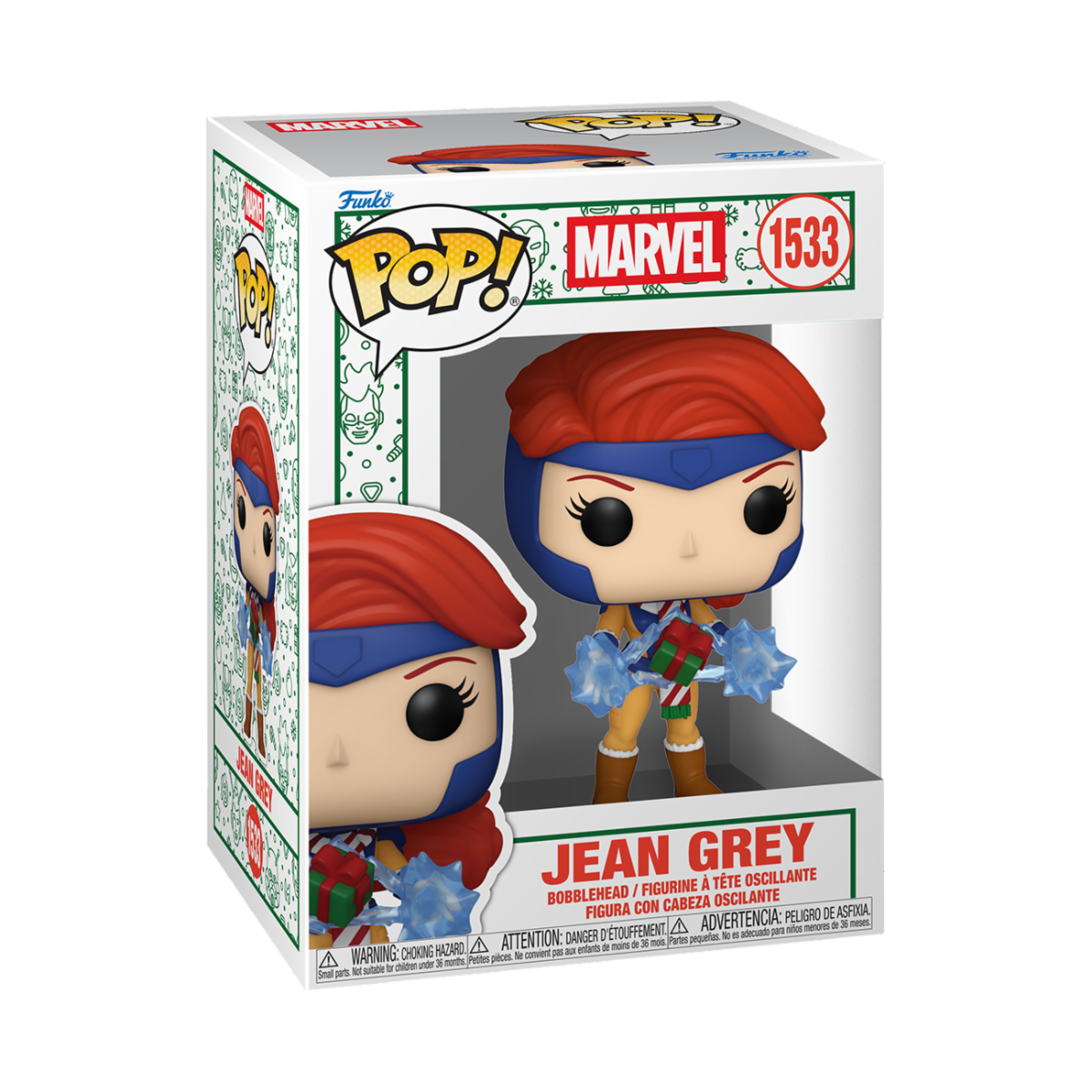 MARVEL: X-MEN HOLIDIVAS - POP FUNKO VINYL FIGURE 1533 JEAN GREY 9CM