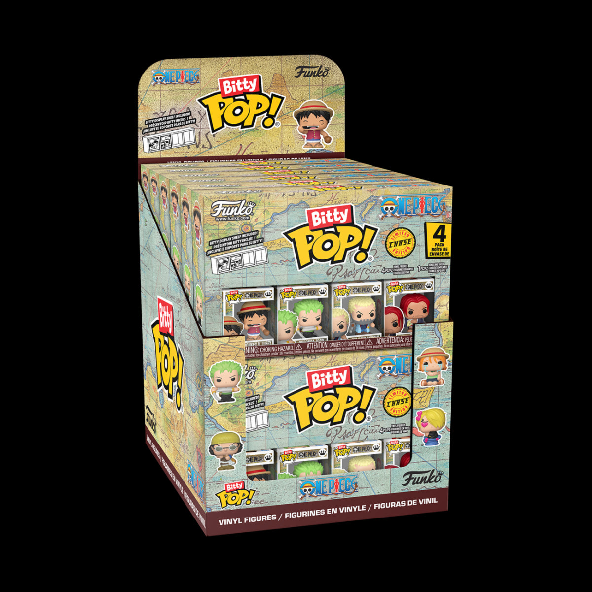 86897 - ONE PIECE- POP FUNKO BITTY VINYL FIGURE - ONE PIECE- 12PC PDQ