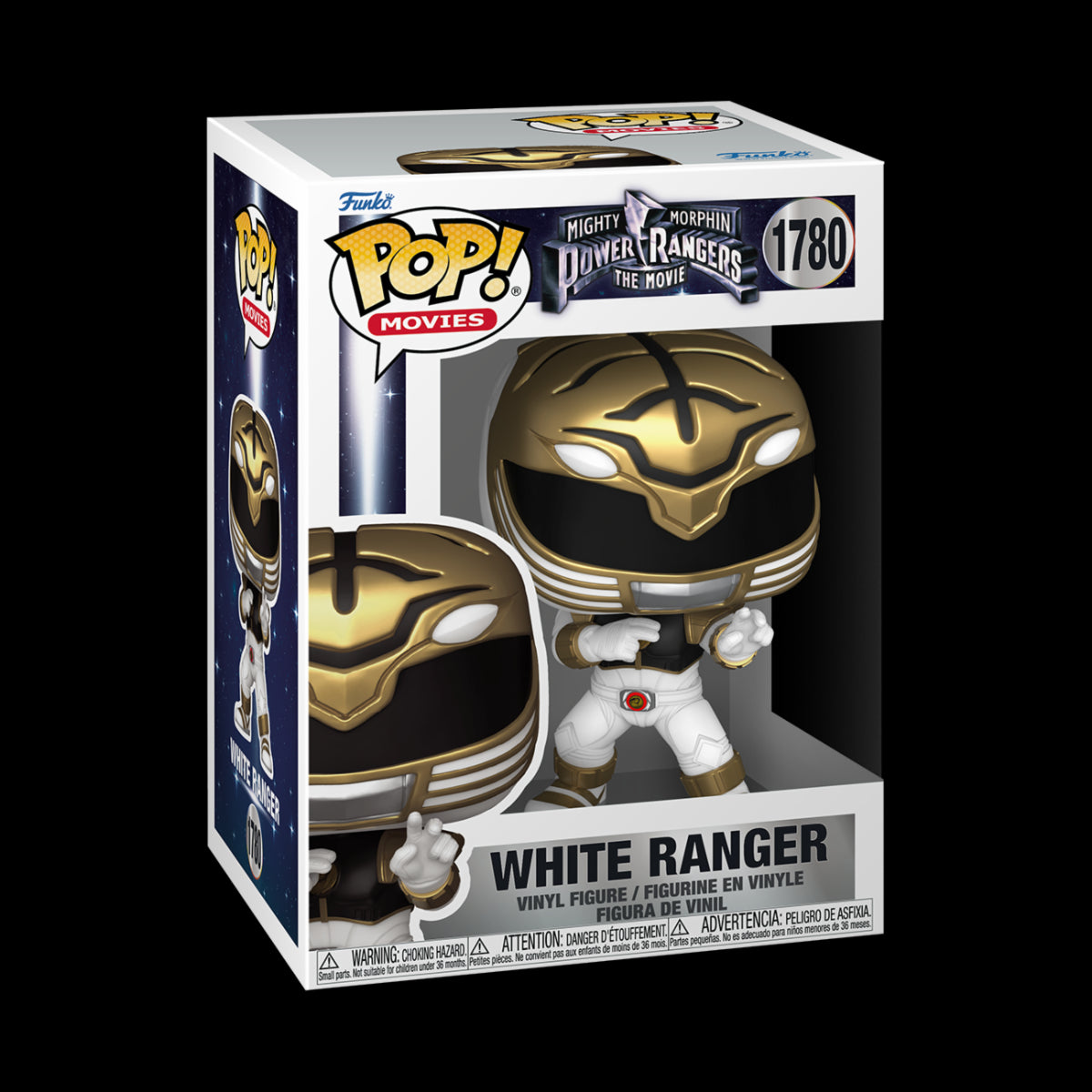 MIGHTY MORPHIN POWER RANGER: THE MOVIE - POP FUNKO VINYL FIGURE 1780 WHITE RANGER 9CM