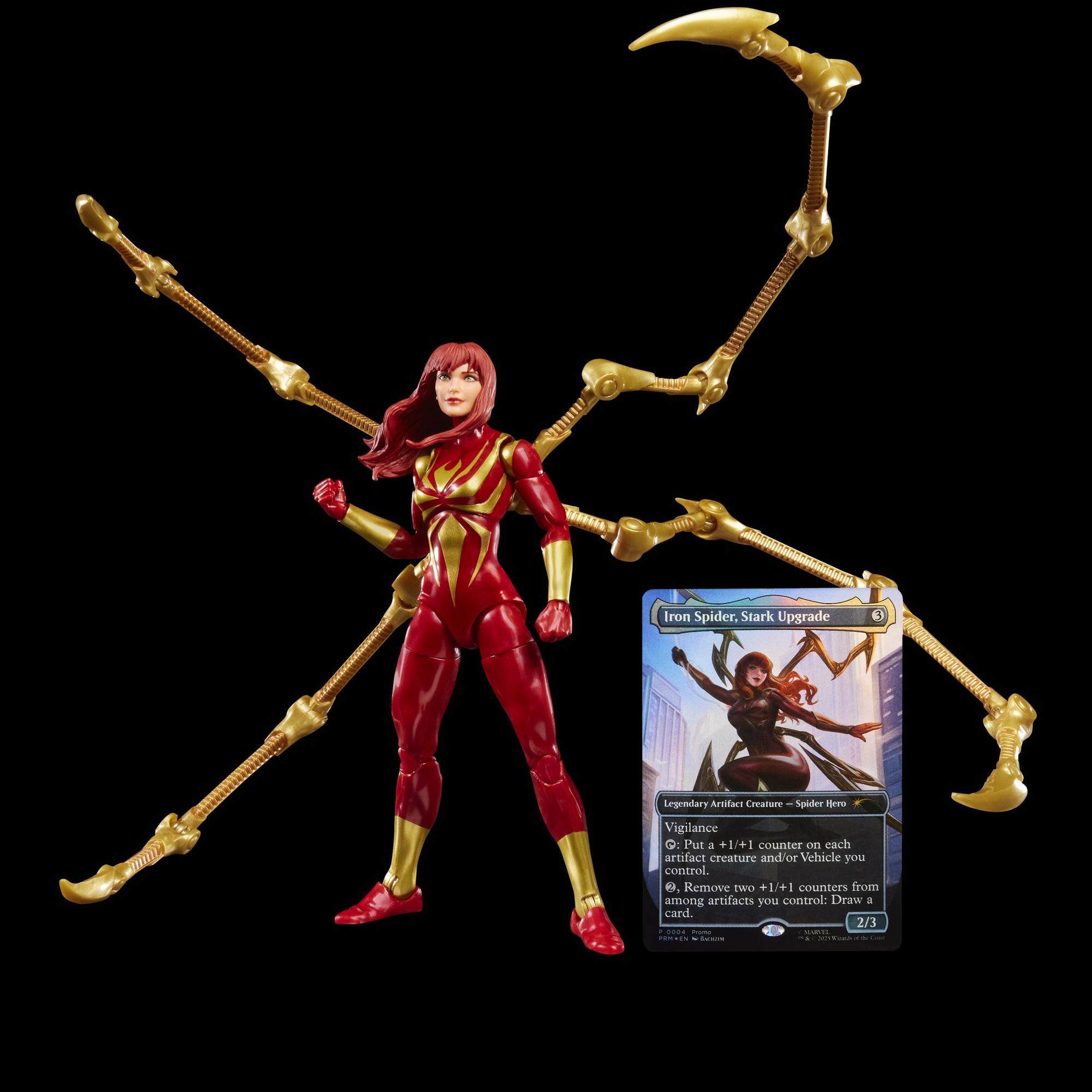 MARVEL CLASSIC LEGENDS - MAGIC: THE GATHERING MARY JANE IN IRON SPIDER SUIT - ACTION FIGURE 15CM