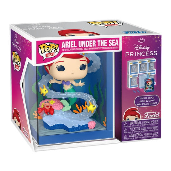 LITTLE MERMAID S3 - POP FUNKO NOOK VINYL FIGURE - ARIEL UNDER THE SEA 9CM