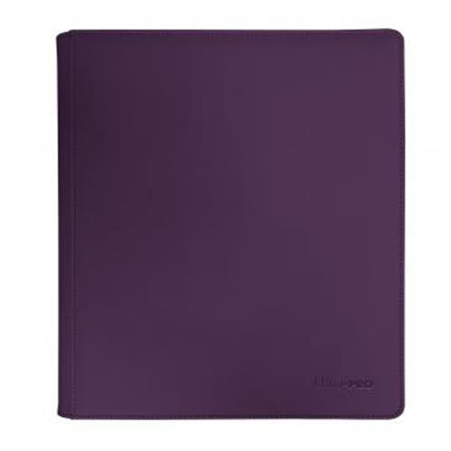 16485 - VIVID ZIPPERED 12-POCKET PRO-BINDER - MIDNIGHT PLUM