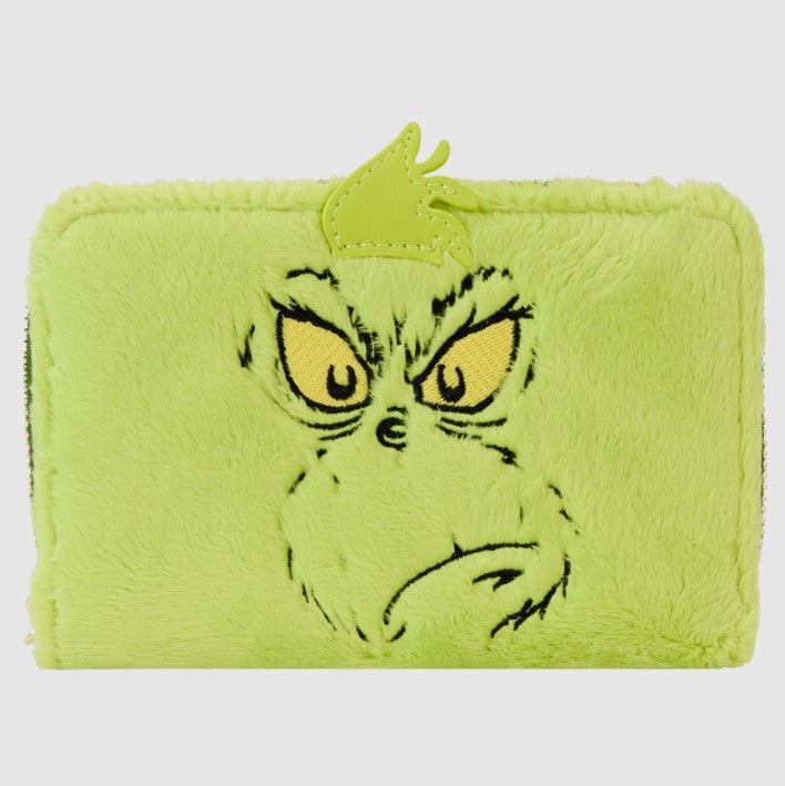 DR SEUSS - PORTAFOGLIO CON ZIP -PLUSH GRINCH GLOW COSPLAY