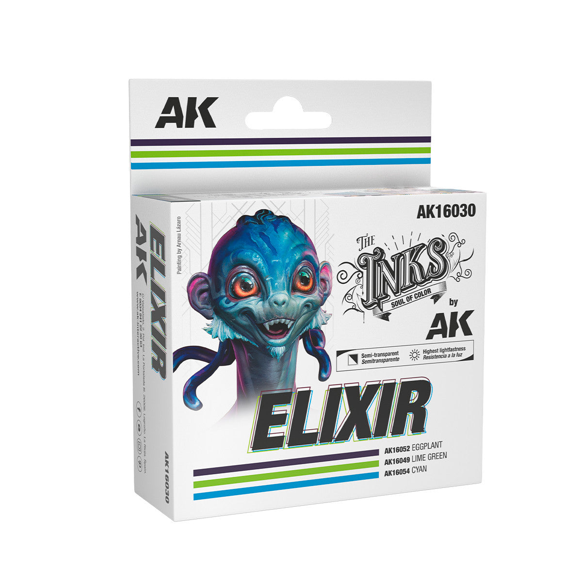 AK16030 - THE INKS SET - ELIXIR - SET DA 3 COLORI (INKS)
