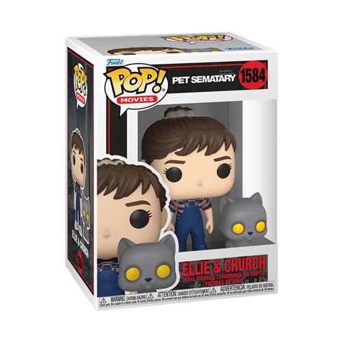 PET SEMATARY - POP & BUDDY FUNKO VINYL FIGURE 1584 ELLIE & CHURCH 9CM