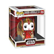 STAR WARS: THE PHANTOM MENACE - POP FUNKO DELUXE VINYL FIGURE 705 AMIDALA ON THRONE