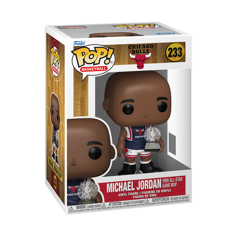 NBA LEGENDS S8 - POP FUNKO VINYL FIGURE 233 MICHAEL JORDAN (1998 ALL-STAR GAME MVP) 9CM