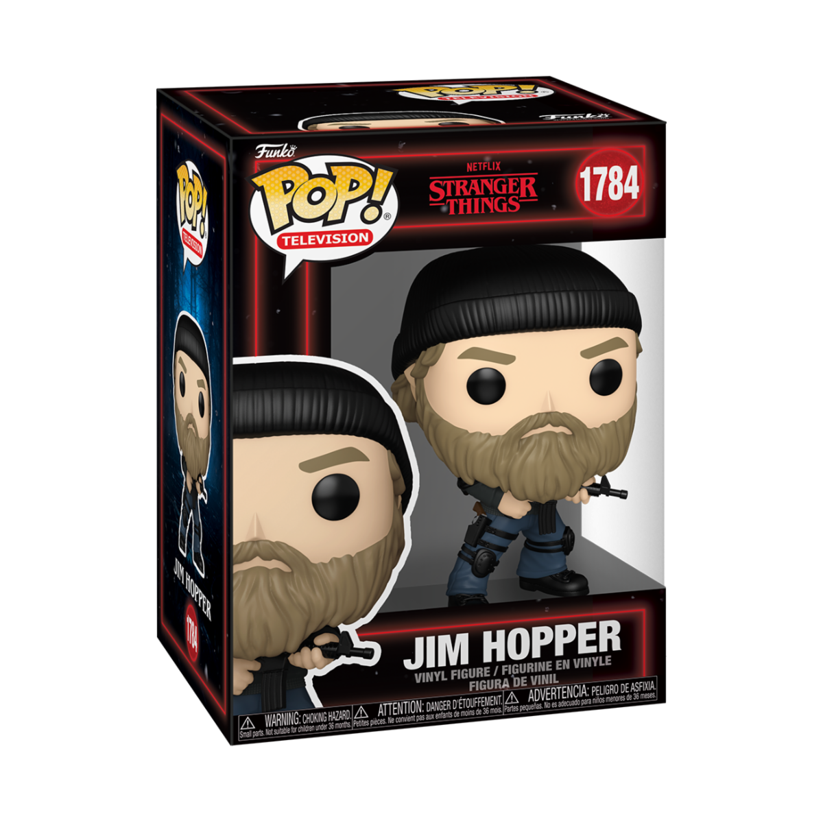 STRANGER THINGS - POP FUNKO VINYL FIGURE 1784 JIM HOPPER 9CM