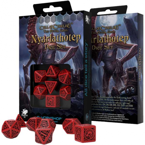 SCTN18 - SET 7 DADI CALL OF CTHULHU THE OUTHER GODS NYARLATHOTEP