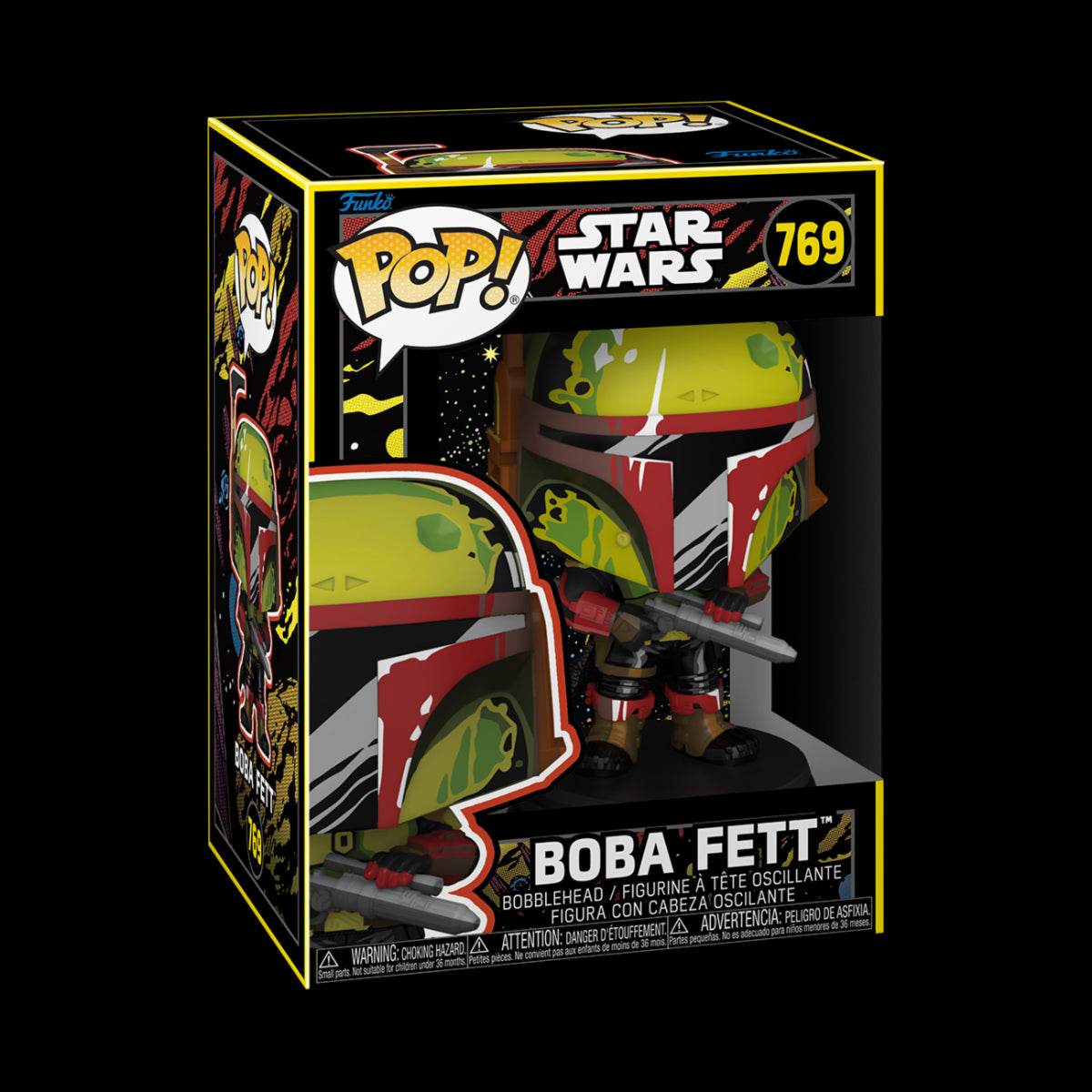 STAR WARS: THE BOOK OF BOBA FETT - POP FUNKO VINYL FIGURE 769 BOBA FETT (RETRO) 9CM