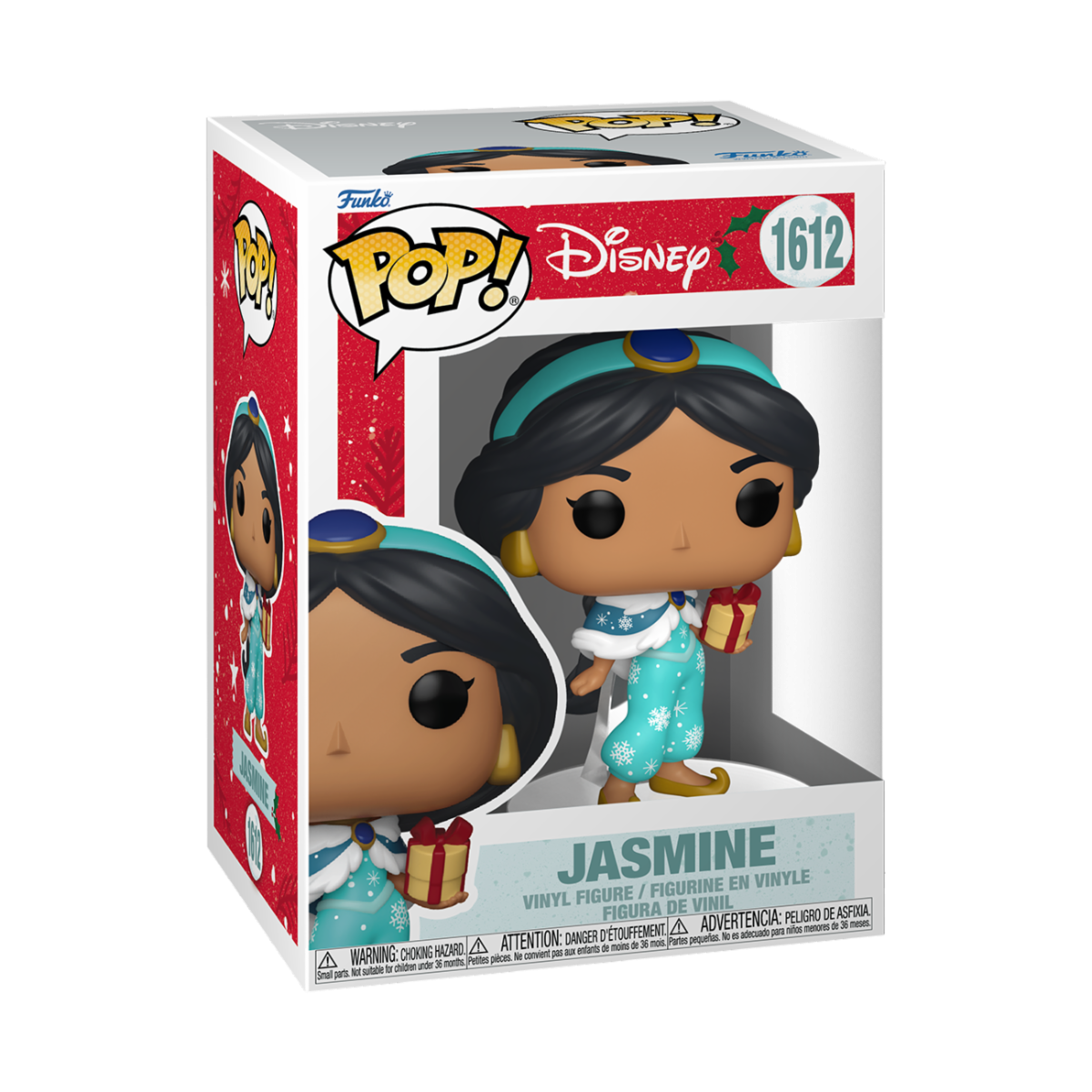 DISNEY: PRINCESS HOLIDAY - POP FUNKO VINYL FIGURE - JASMINE 9CM