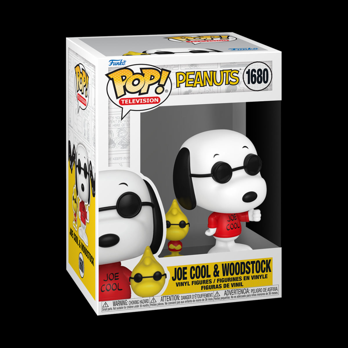 PEANUTS - POP FUNKO VINYL FIGURE 1680 JOE COOL W/WOOSTOCK 9CM