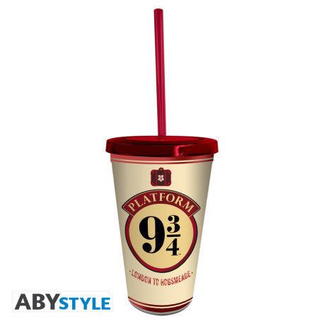 ABYTUM080 - HARRY POTTER - TUMBLER WITH STRAW 470ML - HOGWARTS EXPRESS