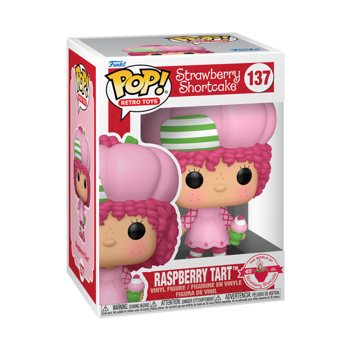 RETRO TOYS - STRAWBERRY SHORTCAKE - POP FUNKO VINYL FIGURE 137 RASPBERRY TART 9CM