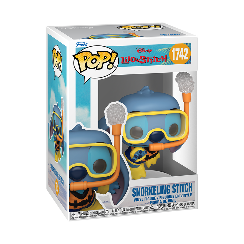 LILO & STITCH S5 - POP FUNKO VINYL FIGURE 1742 SNORKELING STITCH 9CM