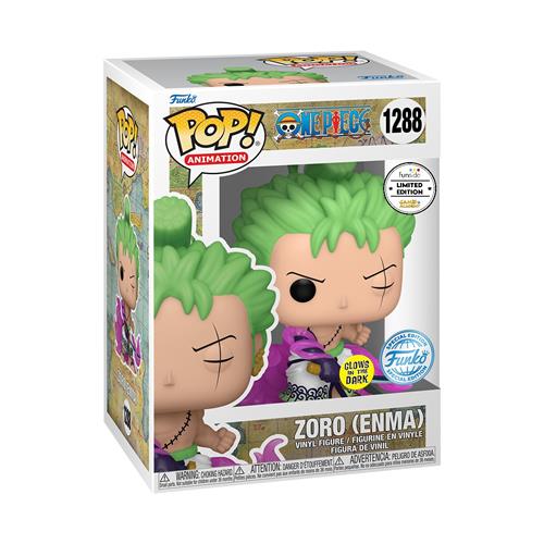 ONE PIECE - POP FUNKO VINYL FIGURE 1288 ZORO ENMA (GW) 9CM GA EXCL