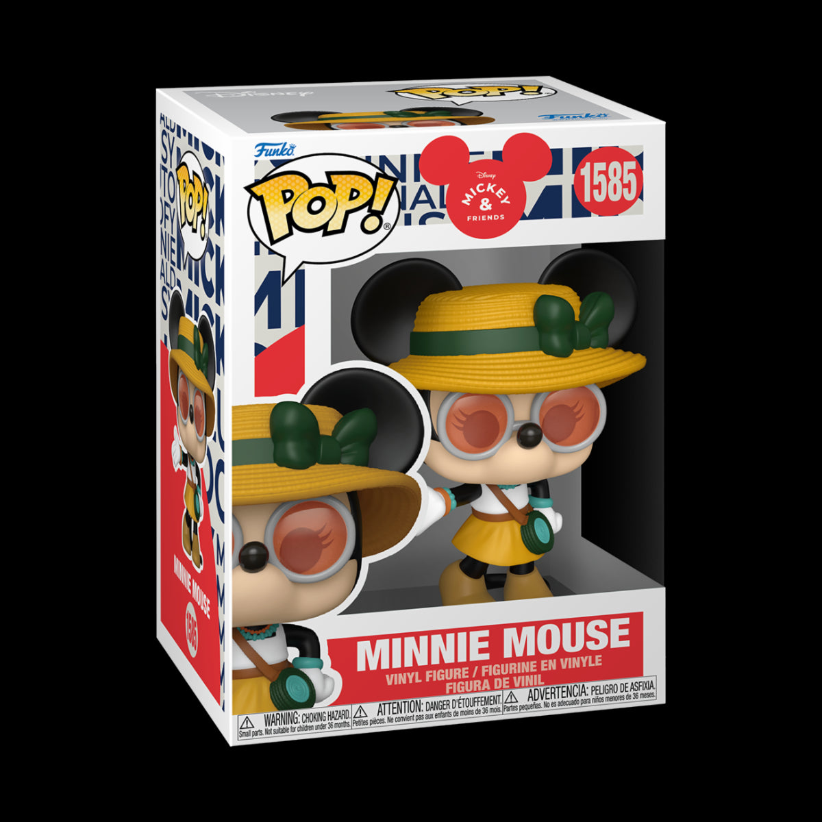 DISNEY: MICKEY MOUSE IN REAL LIFE - POP FUNKO VINYL FIGURE 1585 MINNIE (FESTIVAL)​ 9CM