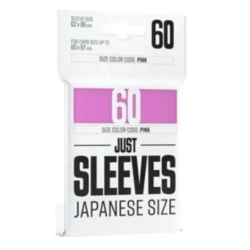 GGX10019ML - JUST SLEEVES - 60 JAPANESE SIZE CARD GAME SLEEVE - PINK
