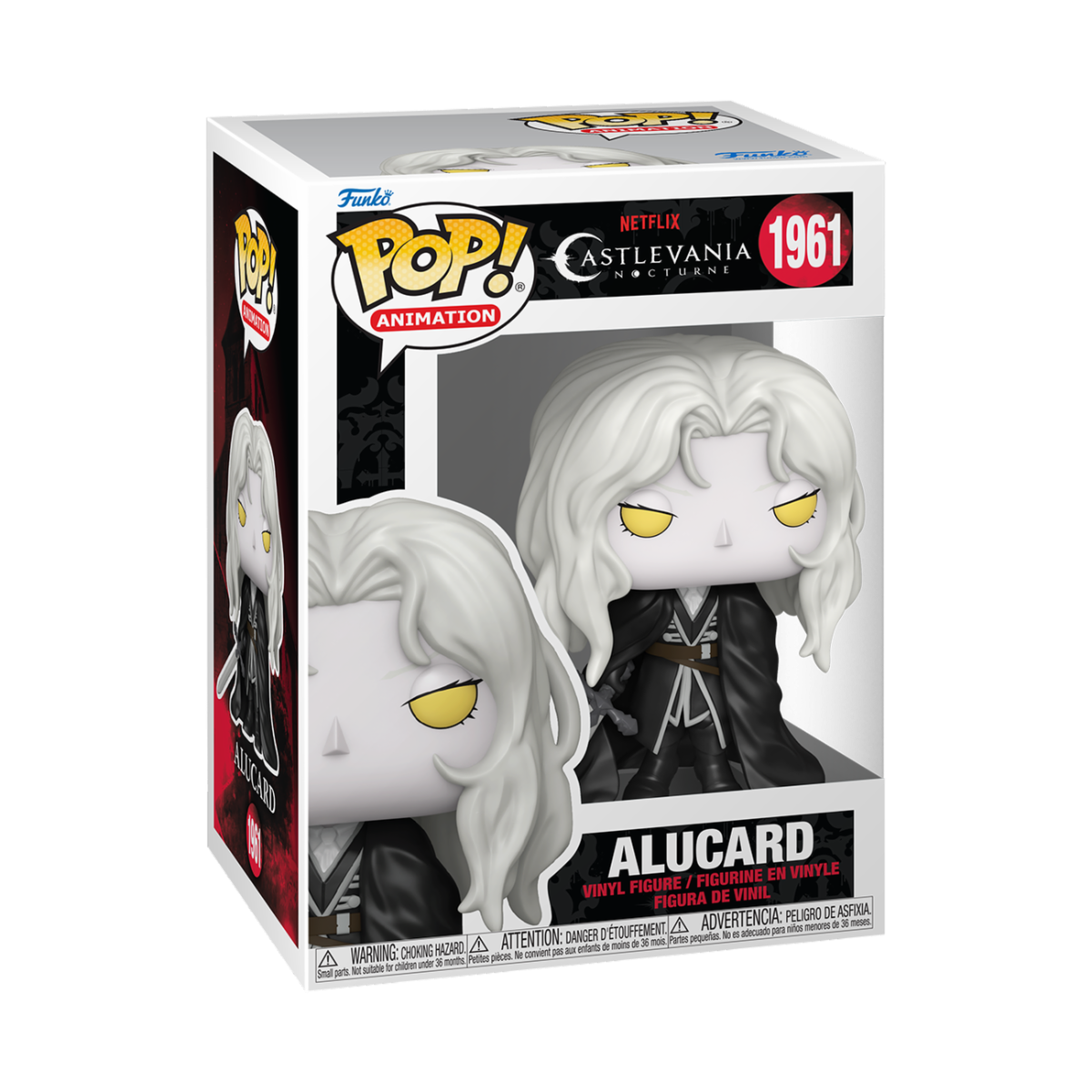 CASTLEVANIA: NOCTURNE - POP FUNKO VINYL FIGURE 1961 ALUCARD 9CM