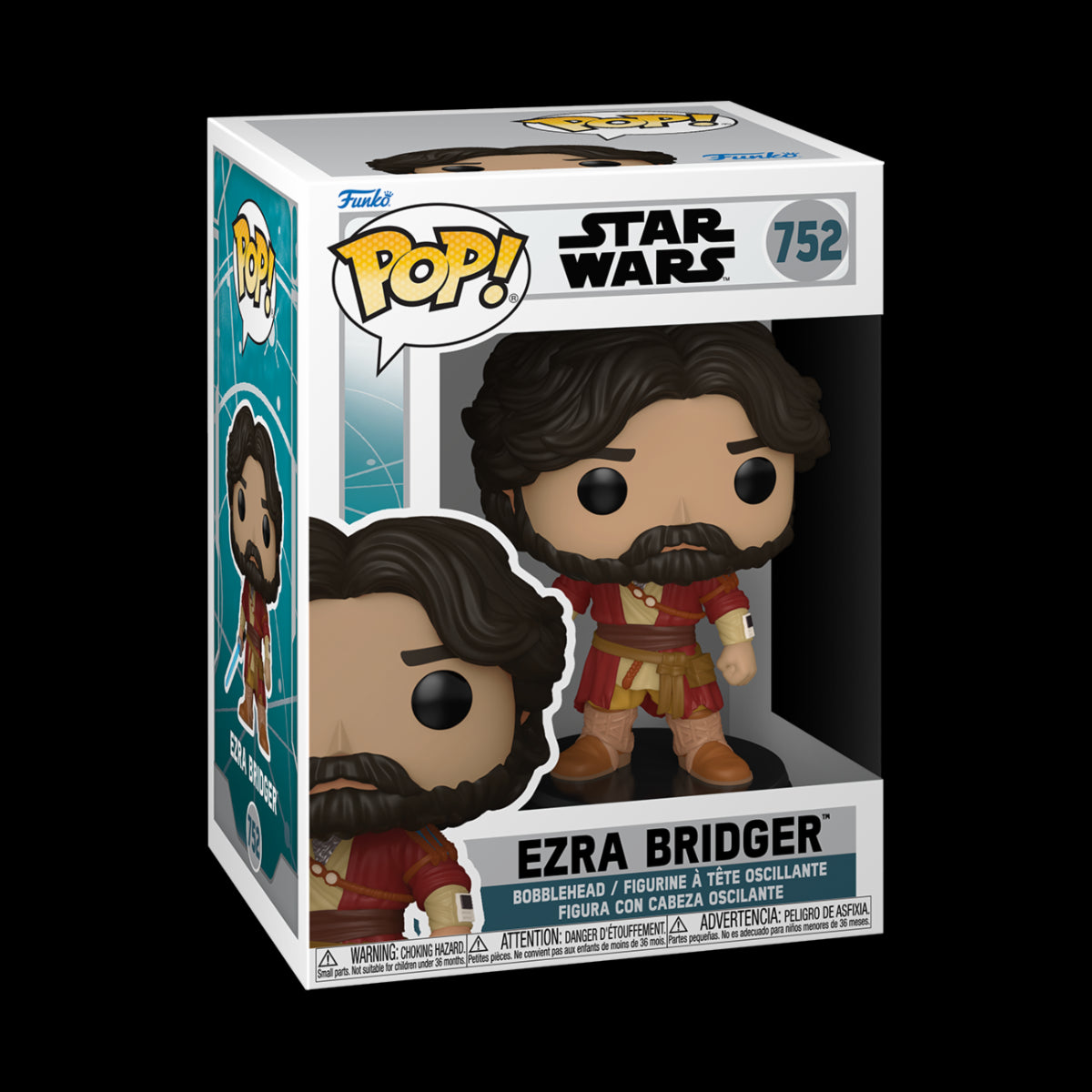 STAR WARS: AHSOKA - POP FUNKO VINYL FIGURE 752 EZRA BRIDGER 9CM