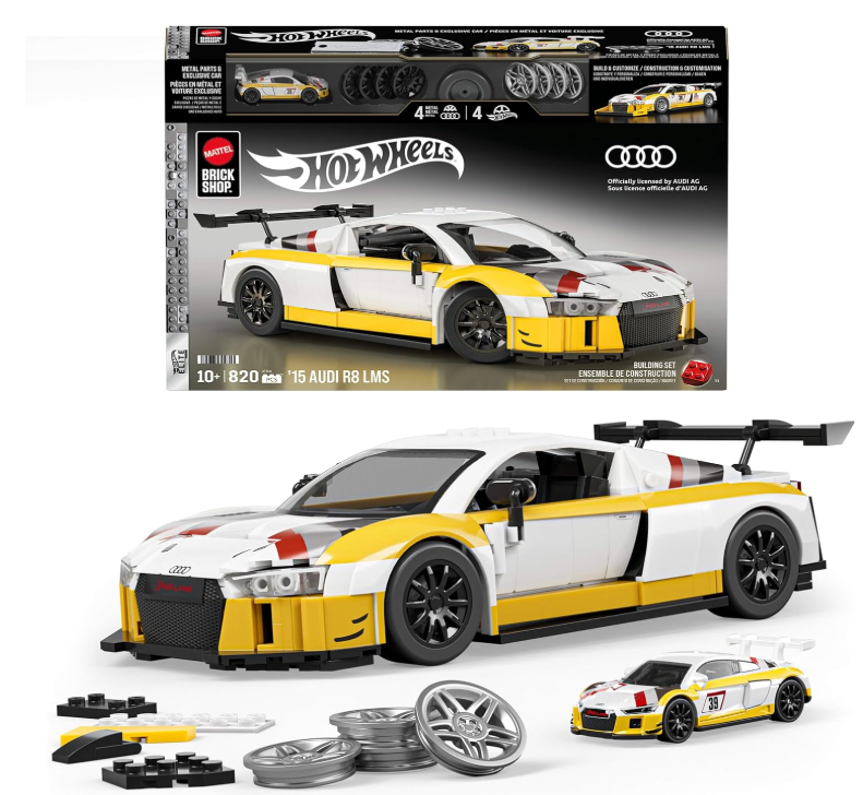 HWW25 - BRICK SHOP X HOT WHEELS - MERCEDEZ-BENZ 300 SL - SET DA COSTRUIRE