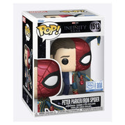MARVEL - POP FUNKO VINYL FIGURE - IS SPLIT SPIDERMAN/PETER 9CM LCG25 EXCL
