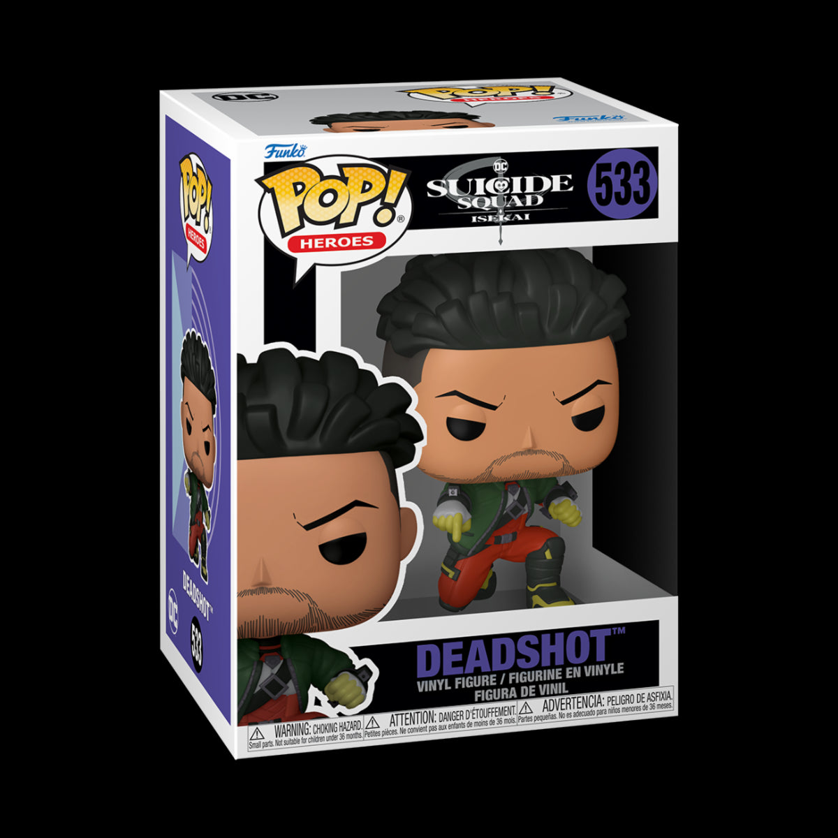 DC COMICS: SUICIDE SQUAD ISEKAI - POP FUNKO VINYL FIGURE 533 DEADSHOT 9CM