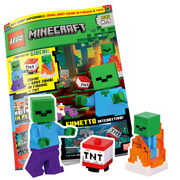 LEGO MINECRAFT PLUS N.9 - SET LEGO: ZOMBI + BABY ZOMBI IN FIAMME + TNT