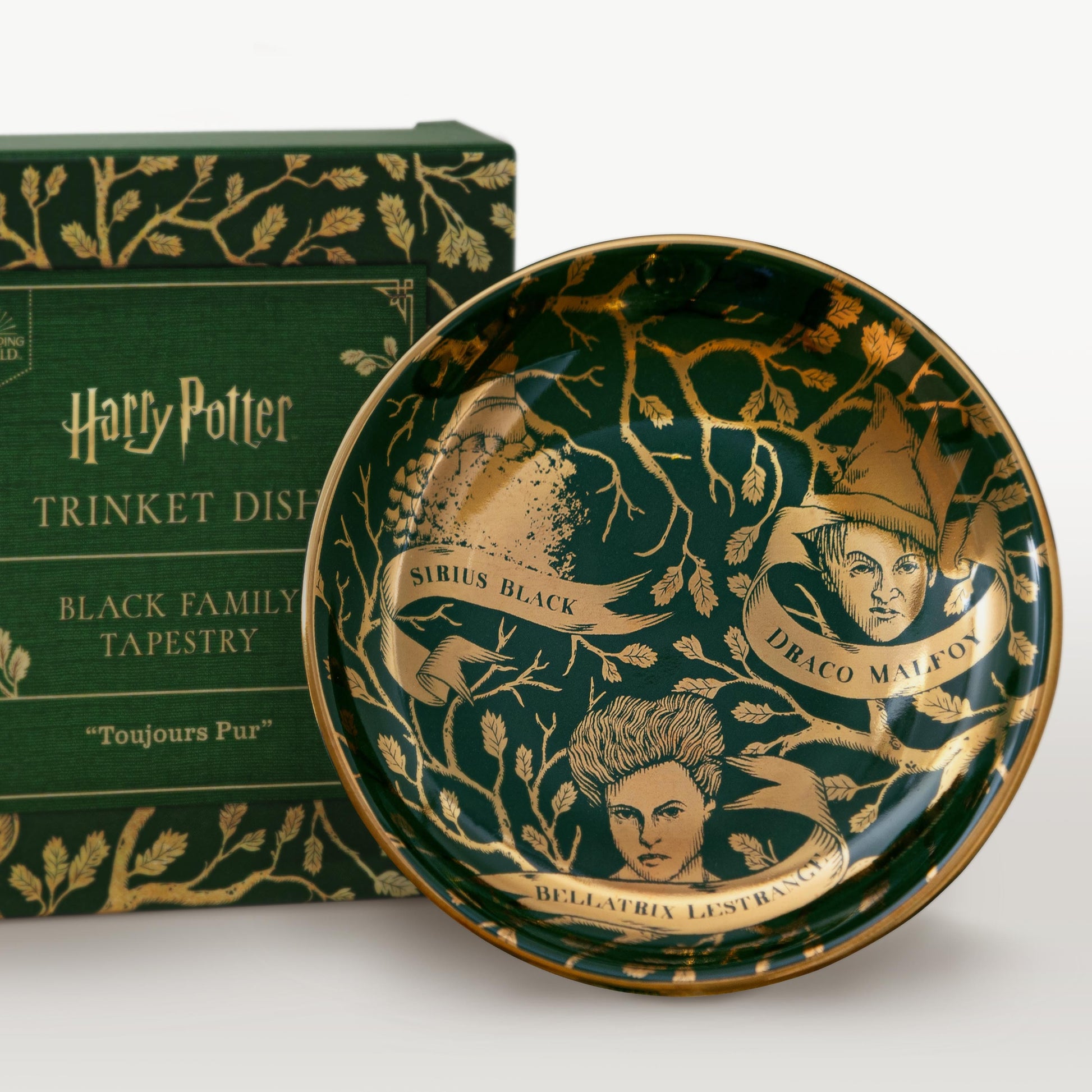 HPDISH01 - BLACK FAMILY TAPESTRY: "TOUJOURS PUR" TRINKET DISH