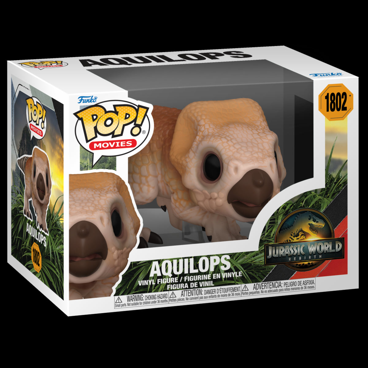 JURASSIC WORLD: REBIRTH - POP FUNKO VINYL FIGURE 1802 AQUILOPS 9CM