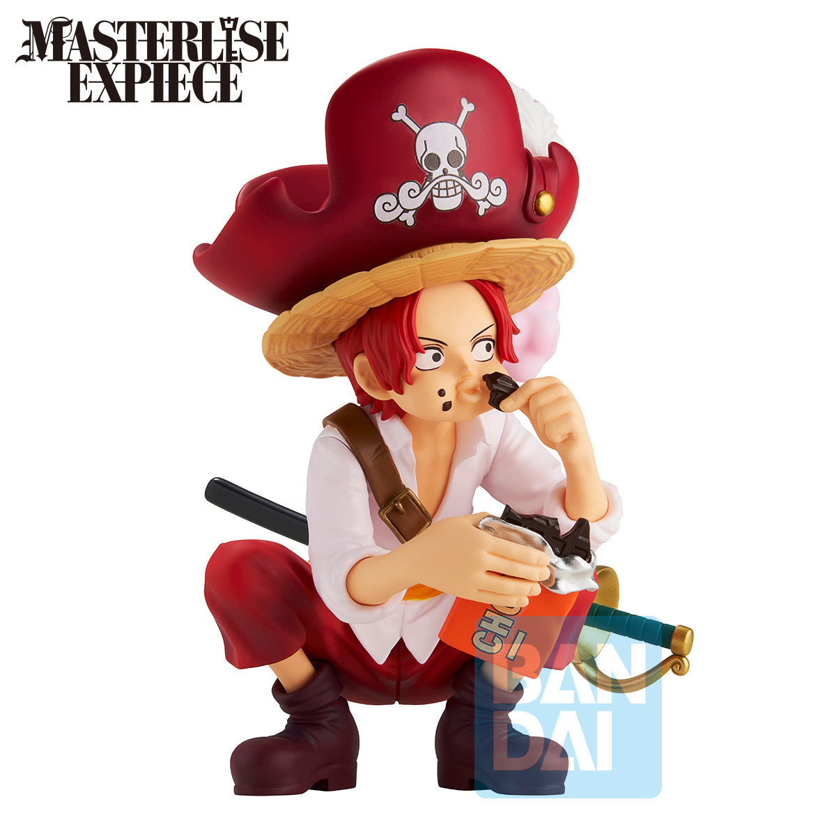 68451 - ONE PIECE - ICHIBANSHO FIGURE FROM ICHIBAN KUJI ROGER PIRATES - SHANKS - STATUA 9CM