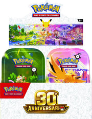 PK10465-I - POKEMON - POKEMON 30 ANNIVERSARIO - MINI TIN DA COLLEZIONE - DISPLAY 10PZ