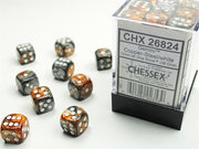CHX 26824 - SET 36 DADI 6 FACCE 12 MM GEMINI - COPPER-STEEL W/WHITE