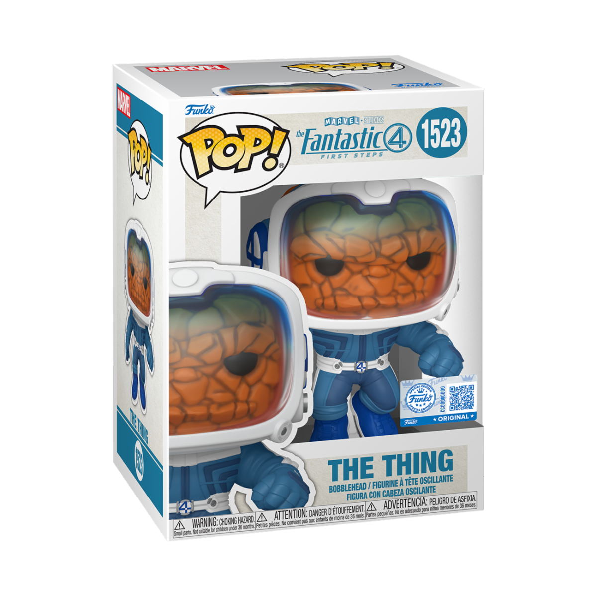 MARVEL: FANTASTIC FOUR - POP FUNKO VINYL FIGURE 1523 THE THING 9CM