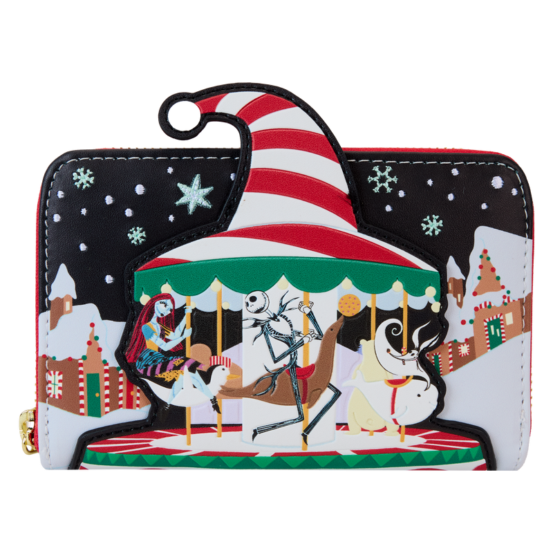 NIGHTMARE BEFORE CHRISTMAS - PORTAFOGLIO CON ZIP - JOURNEY TO CHRISTMAS TOWN