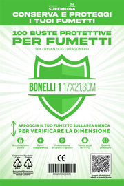 STUDIO SUPERNOVA - 100 BUSTE PROTETTIVE BONELLI 1 (17,0 X 21,3)
