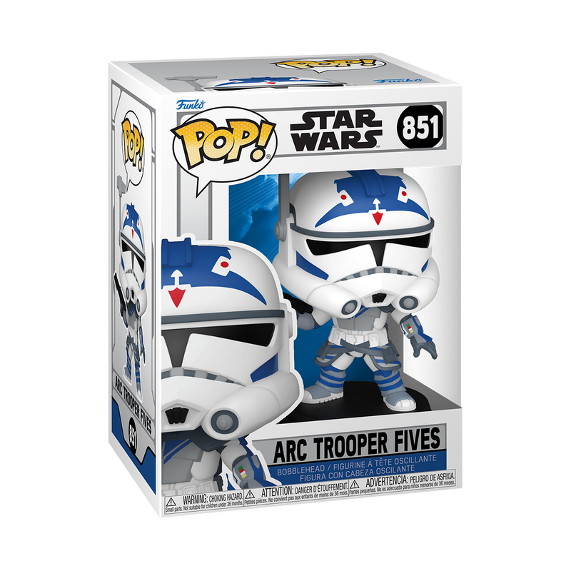 STAR WARS ANIMATION S2 - POP FUNKO VINYL FIGURE 851 ACT TROOPER FIVES 9CM