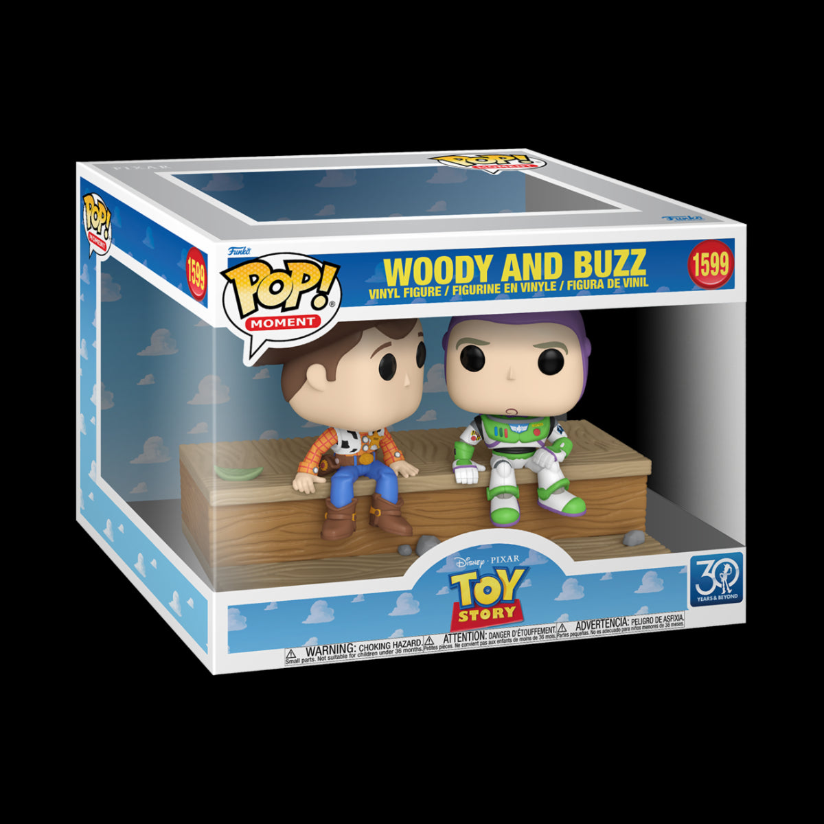 DISNEY - TOY STORY 30TH ANNIVERSARY - POP FUNKO MOVIE MOMENT VINYL FIGURE 1599 WOODY & BUZZ 9CM