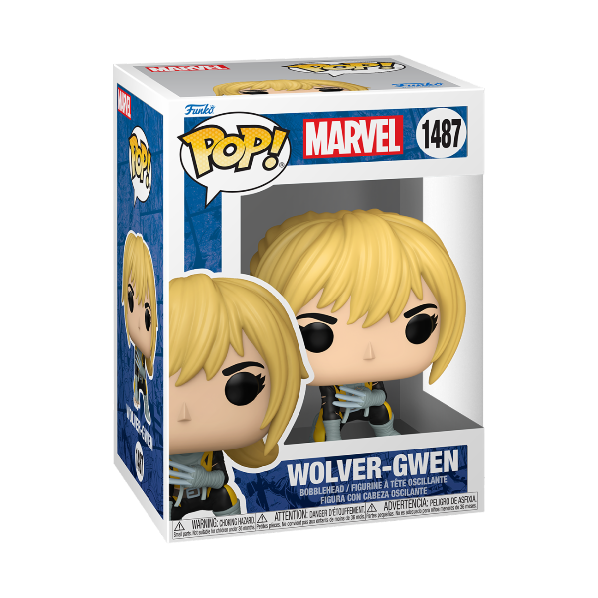 MARVEL: SPIDER-GWEN GWEN-VERSE - POP FUNKO VINYL FIGURE 1487 WOLVER-GWEN 9CM