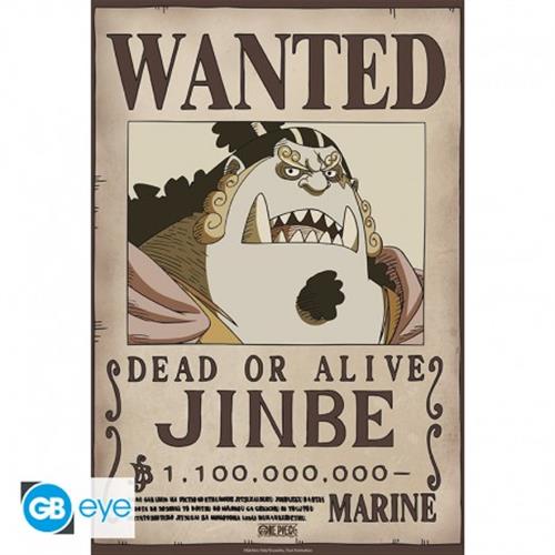 GBYDCO623 - ONE PIECE - POSTER (52X38) - WANTED JINBE WANO