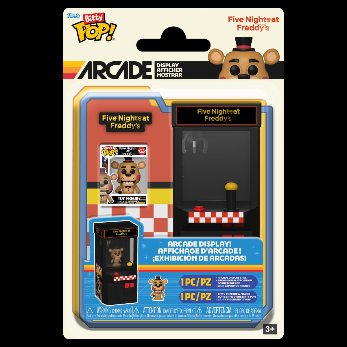 85251 - FIVE NIGHTS AT FREDDY'S - POP FUNKO BITTY ARCADE VINYL FIGURE - FREDDY