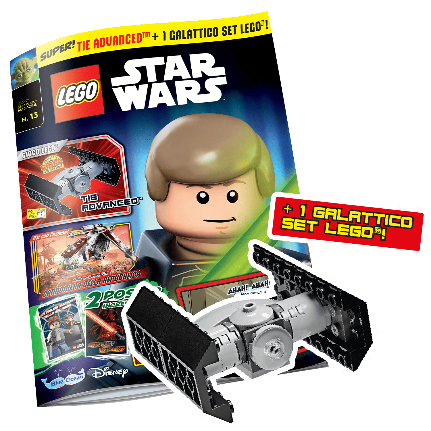 LEGO STAR WARS N.13 - TIE ADVANCED + 1 GIOCO LEGO