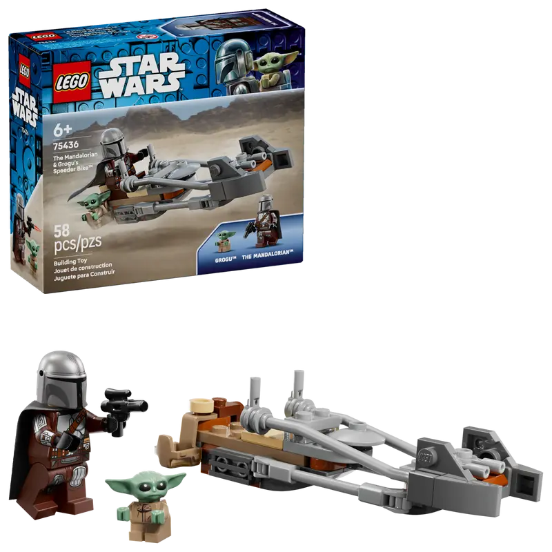 75436 - STAR WARS - SPEEDER BIKE DEL MANDALORIANO E DI GROGU
