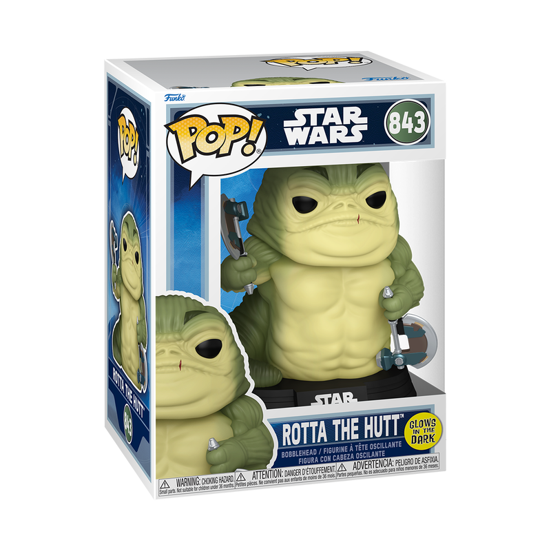 STAR WARS: MANDALORIAN & GROGU (2026) S2 - POP FUNKO VINYL FIGURE 843 ROTTA THE HUTT 9CM