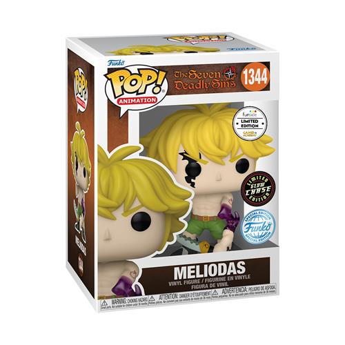 THE SEVEN DEADLY SINS - POP FUNKO VINYL FIGURE 1344 MELIODAS (DM) CHASE 9CM GA EXCL