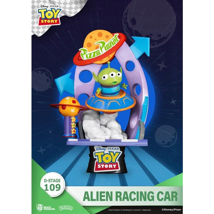 84260 - DISNEY PIXAR- TOY STORY - D-STAGE STATUE - ALIENS RACINGCAR 16CM