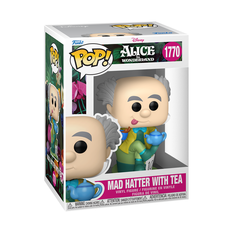 DISNEY: ALICE IN WONDERLAND S3 - POP FUNKO VINYL FIGURE 1770 MAD HATTER WITH TEA 9CM