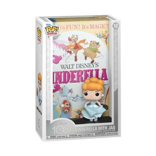 DISNEY: 100TH ANNIVERSARY - POP FUNKO MOVIE POSTER VINYL FIGURE 12 CINDERELLA 9CM