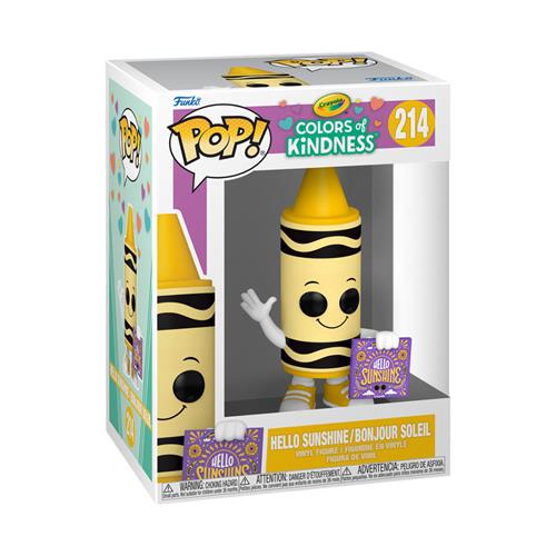 CRAYOLA - POP FUNKO VINYL FIGURE 214 YELLOW CRAYON 9CM