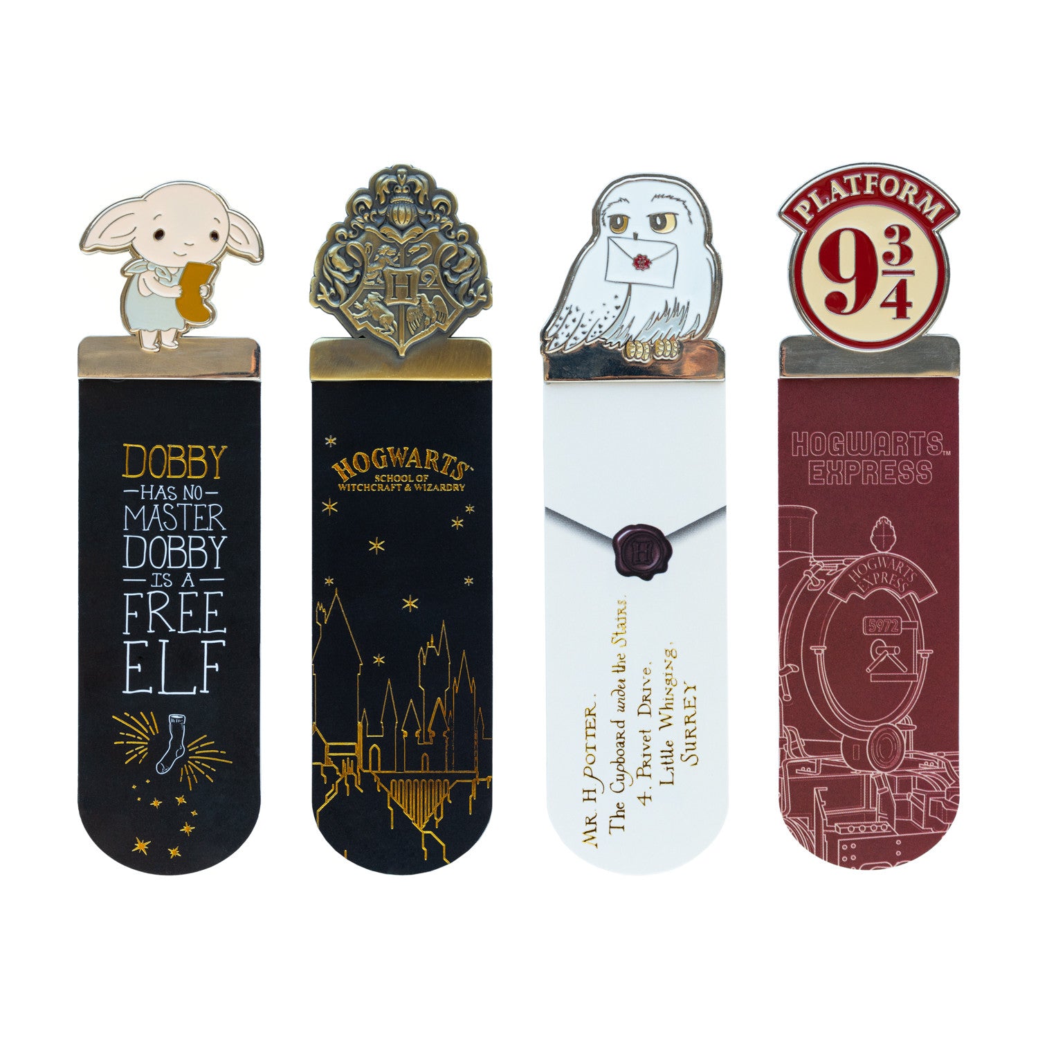 SET4M002 - HARRY POTTER - SET DI 4 SEGNALIBRI